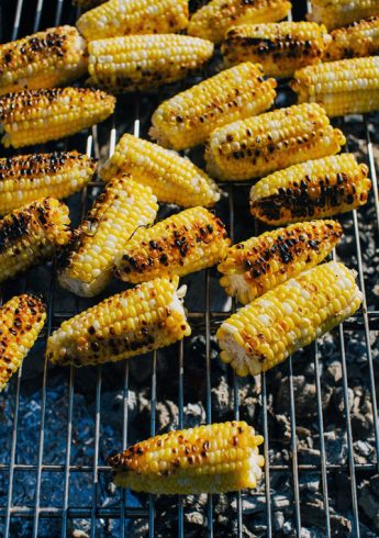 Sweet corn on the grill